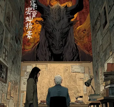 科幻题材代表漫画封面：星际飞船穿越星云